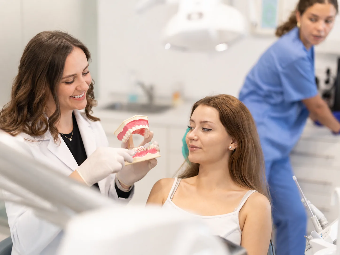 Gentle dental examination