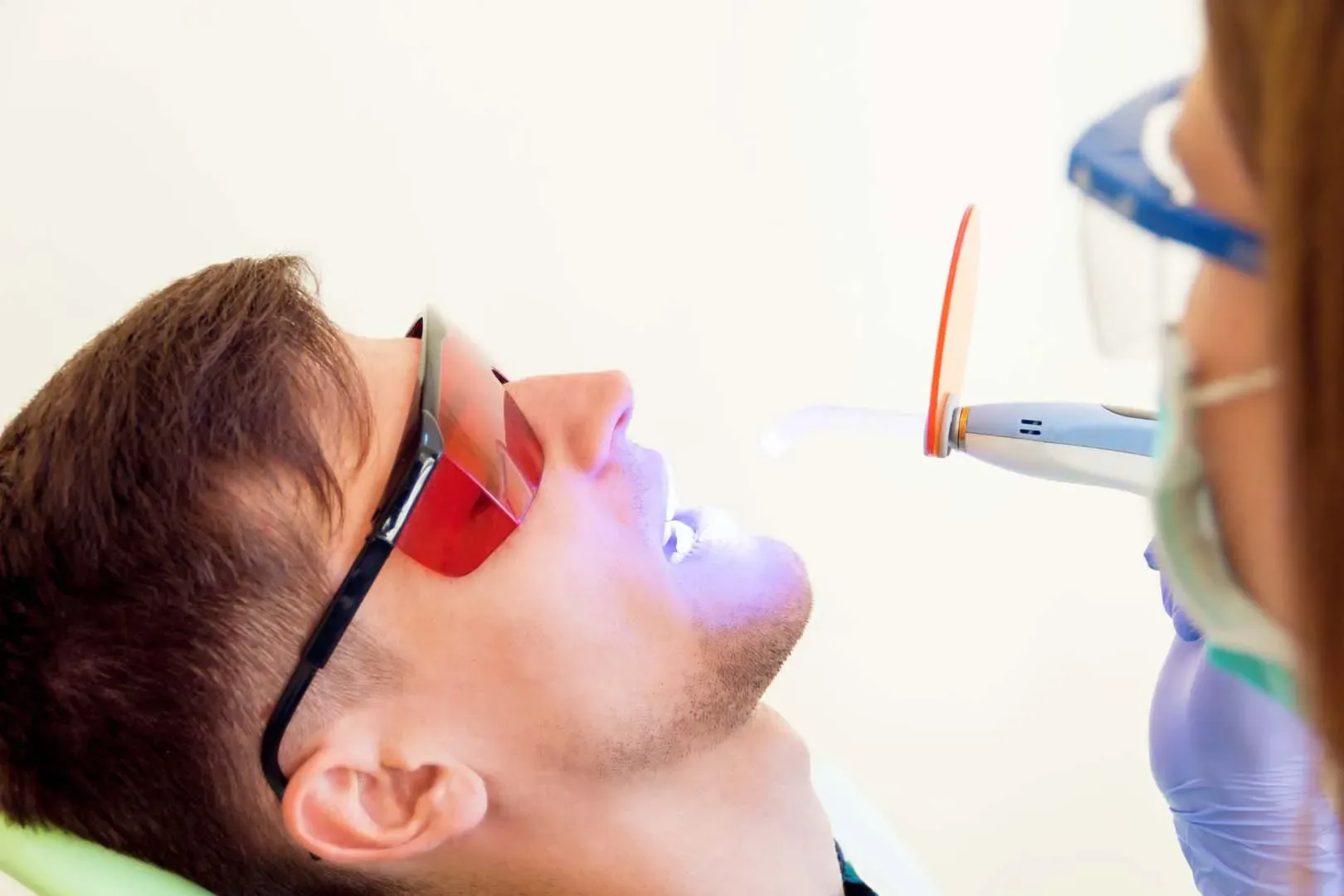 Dental sealant application to protect molars from decay